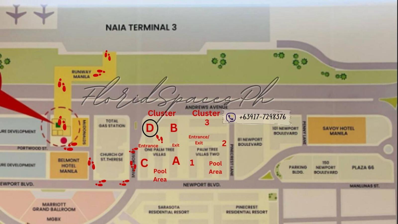 One Palm Tree Villas Condominium - Studio 10O With Balcony - Across Terminal 3 Airport Manila Eksteriør billede
